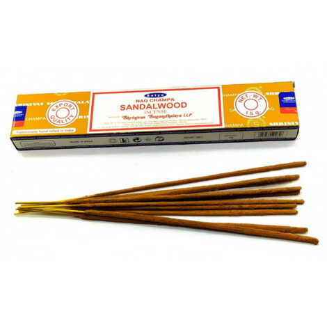 Благовония Sandalwood (Сандаловое дерево) Сатья 15 г (Nag Champa Sandalwood Incense Satya)